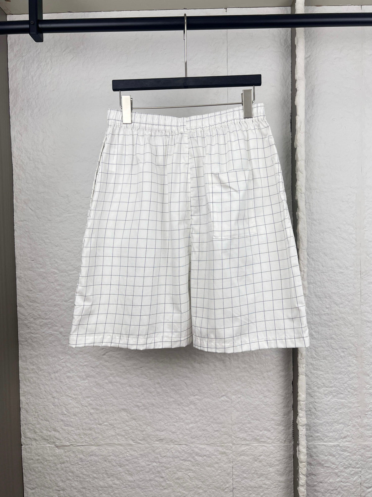 Acne Studios Grid‑Pattern Drawstring Casual Shorts