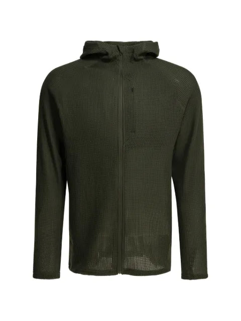 Houdini Sportswear Pace Flow waffle-knit zip-up hoodie