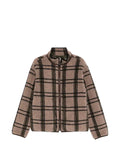 RANRA check-pattern fleece jacket