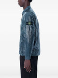 Stone Island 1200031 nylon lucido comfort-fit zip-up overshirt with chest pockets