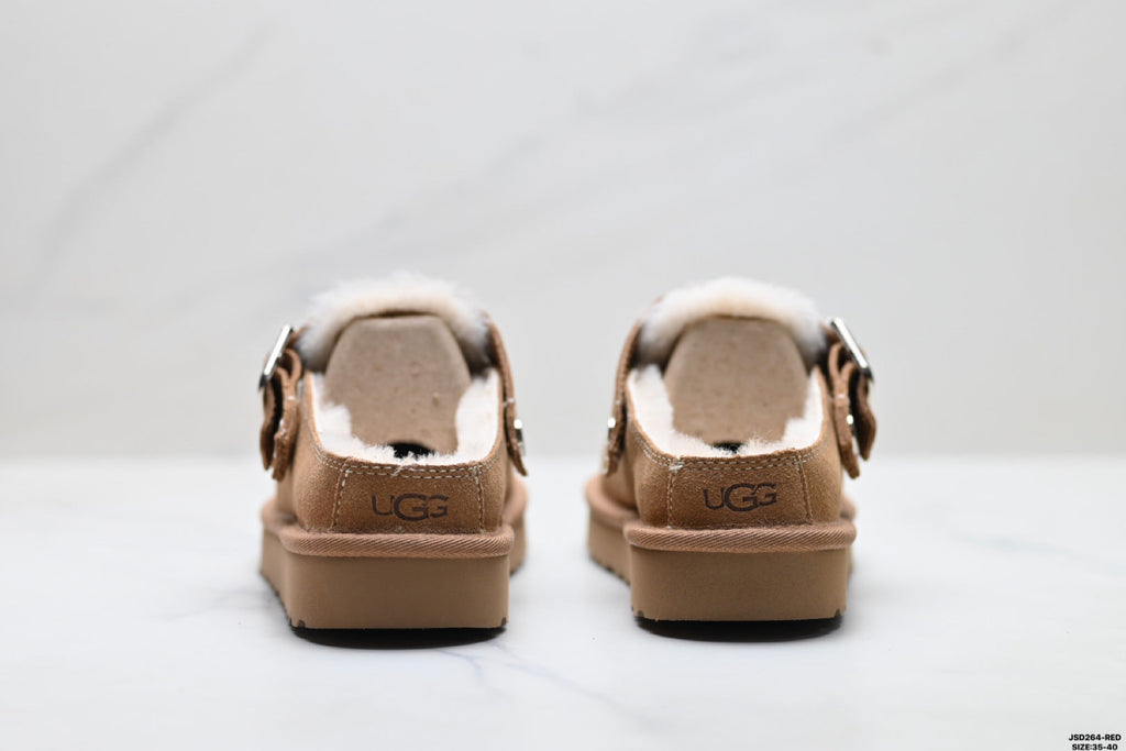 UGG Tazz Shearling Platform Slip-Ons