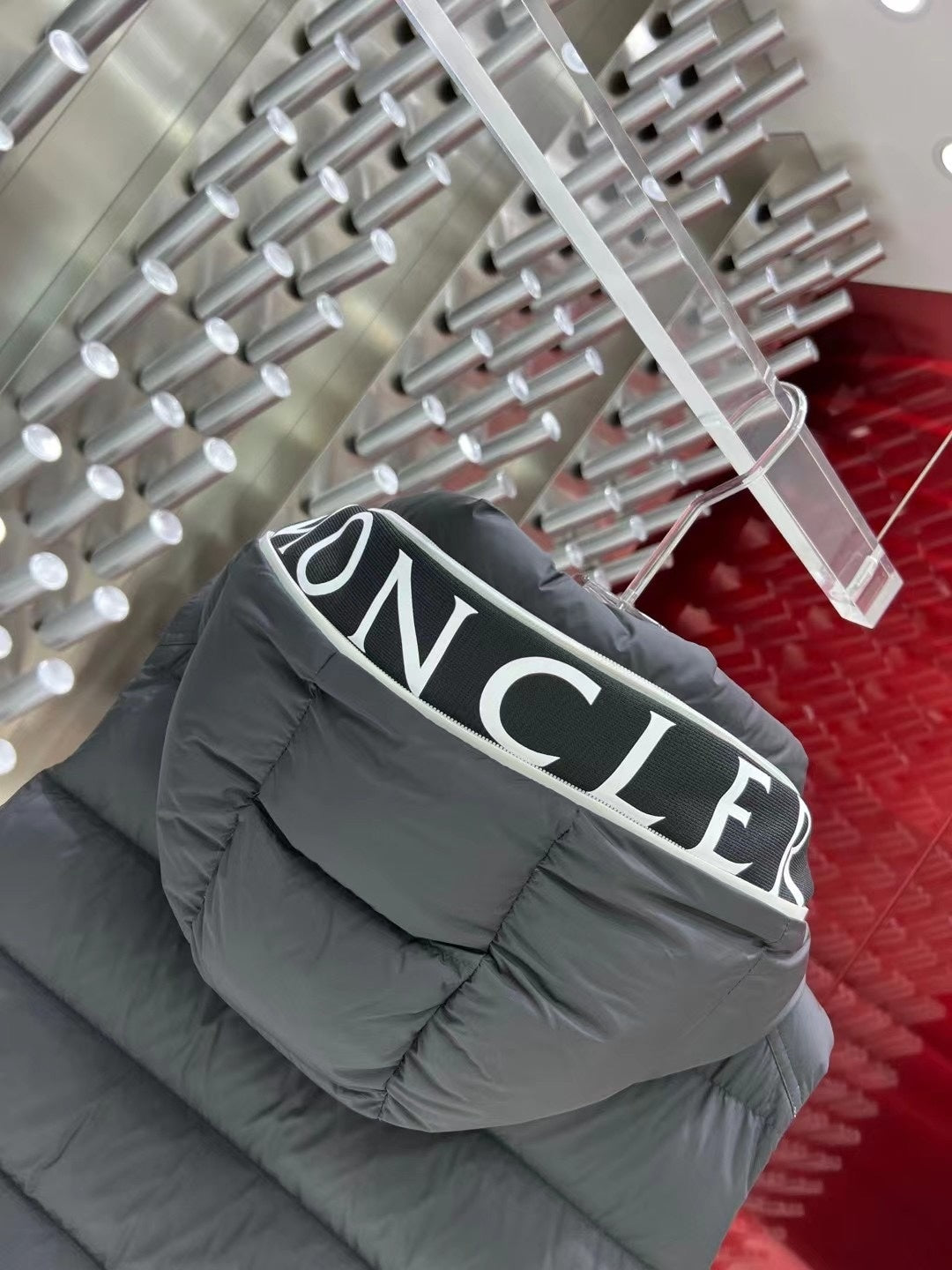 Canada Goose Black Down Jacket with White Contrast Trim