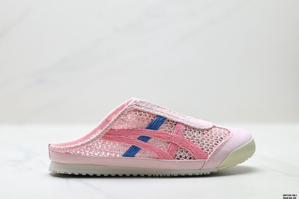 Onitsuka Tiger Retro Sabot Pink Mesh Multicolor Unisex Shoes Style 24