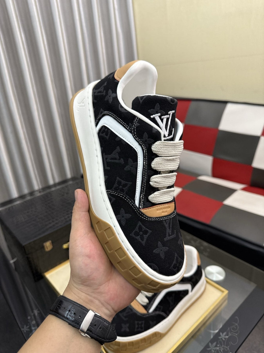 Louis Vuitton Patterned Low-Top Sneakers