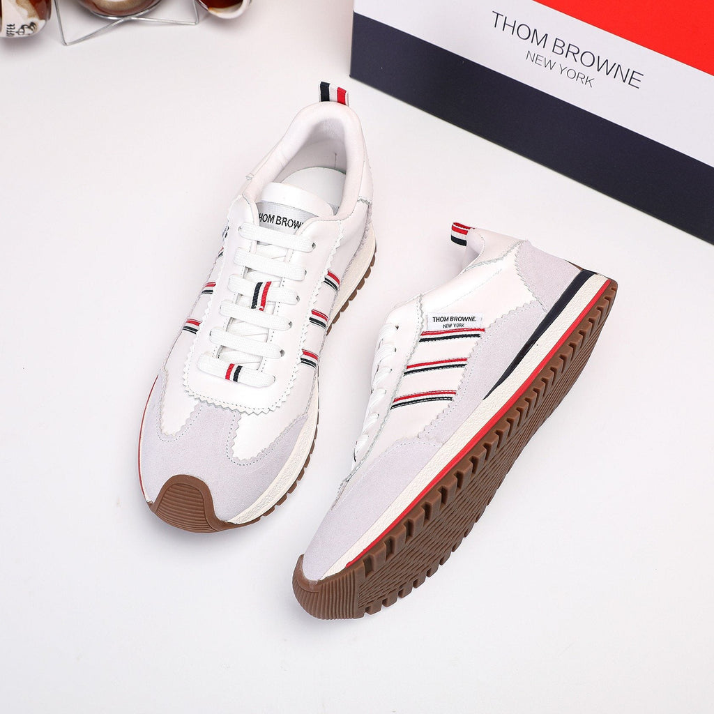 Thom Browne Low-Top Leather Sneakers
